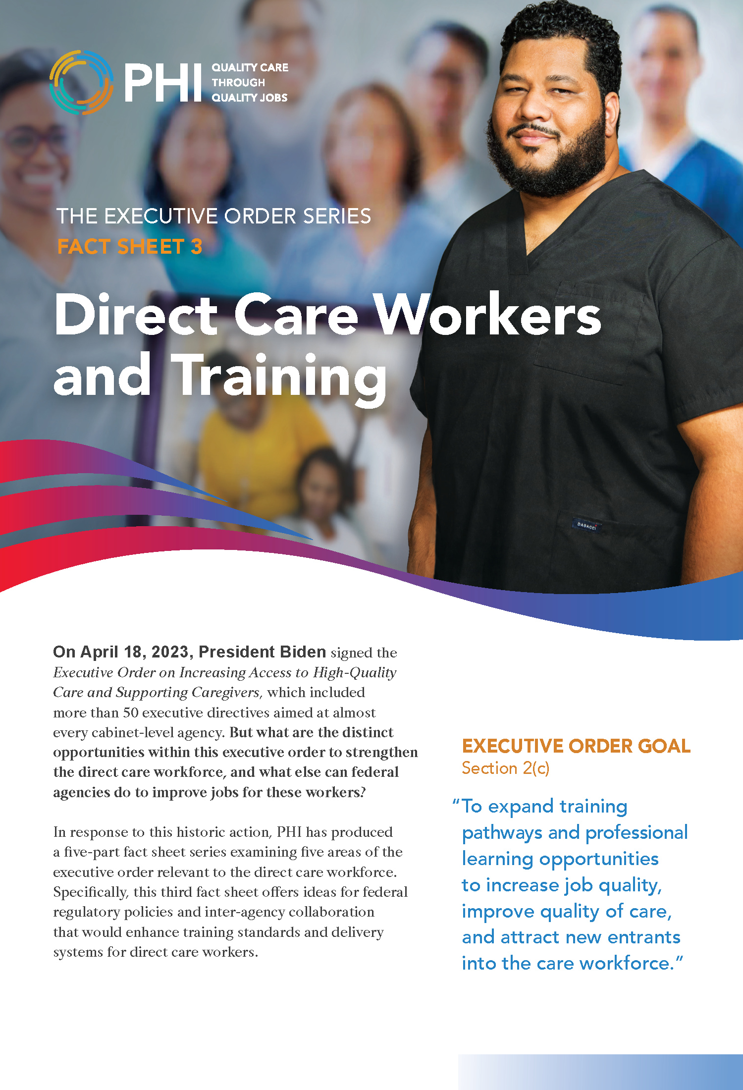 Direct Care Workers: Training (Executive Order Series)