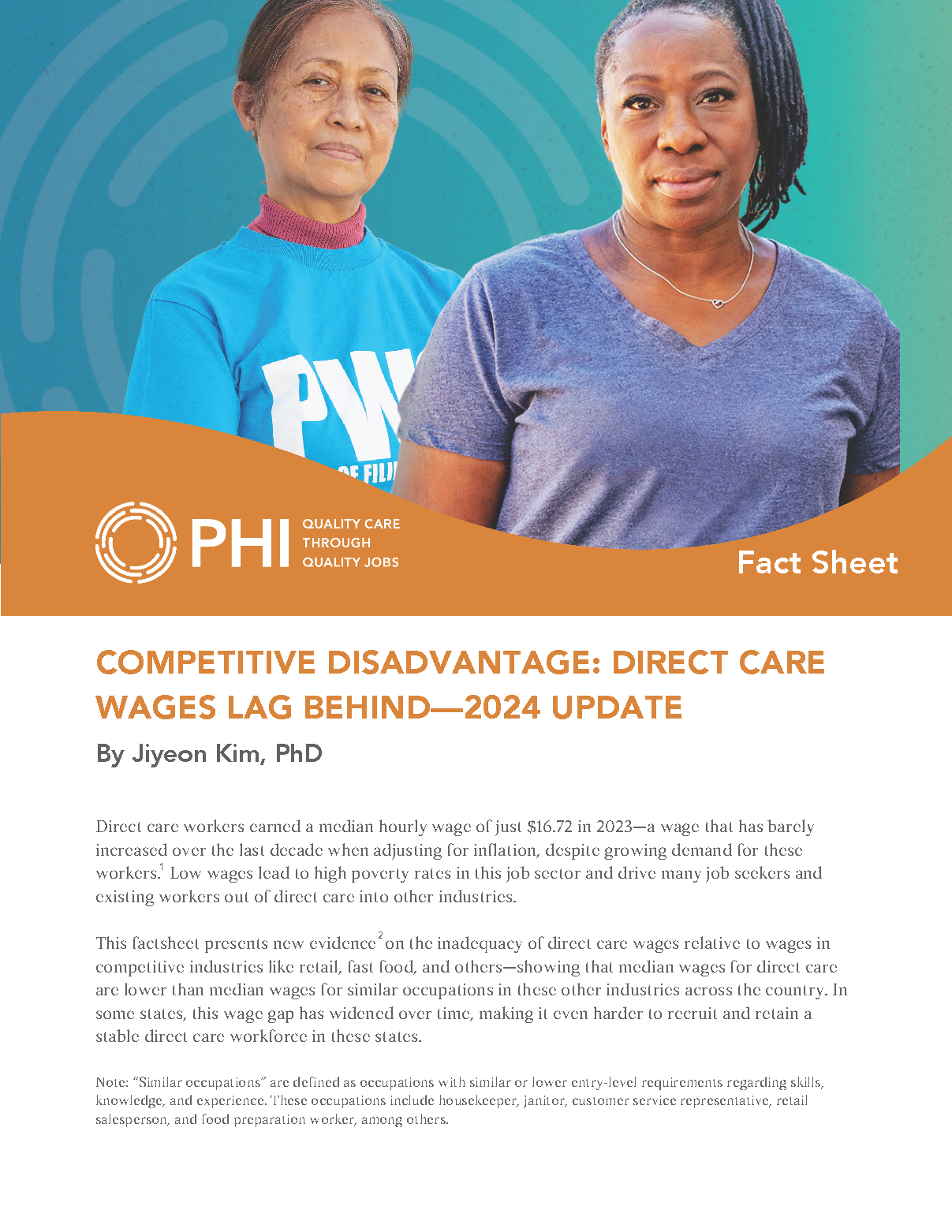 Competitive Disadvantage: Direct Care Wages Are Lagging Behind—2024 Update